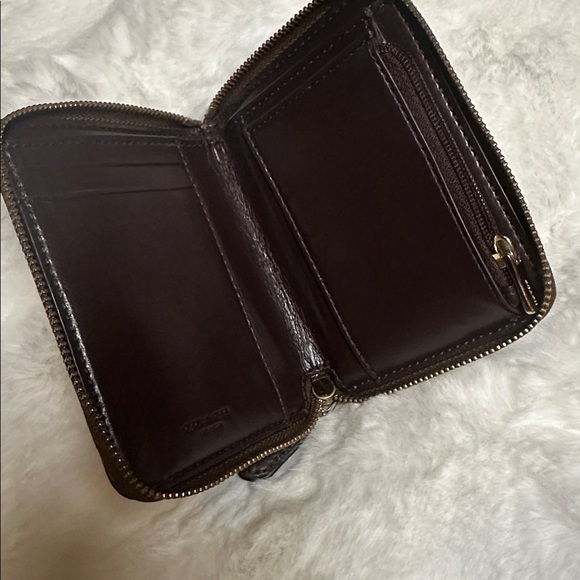 Coach Brown Wallet with Floral Accents - Picture 6 of 6